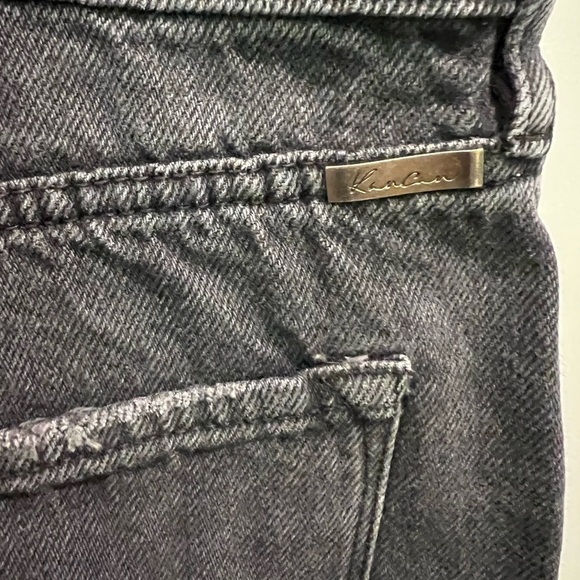 KanCan Black Distressed Frayed Jean Shorts Size 13/30 - Picture 5 of 10